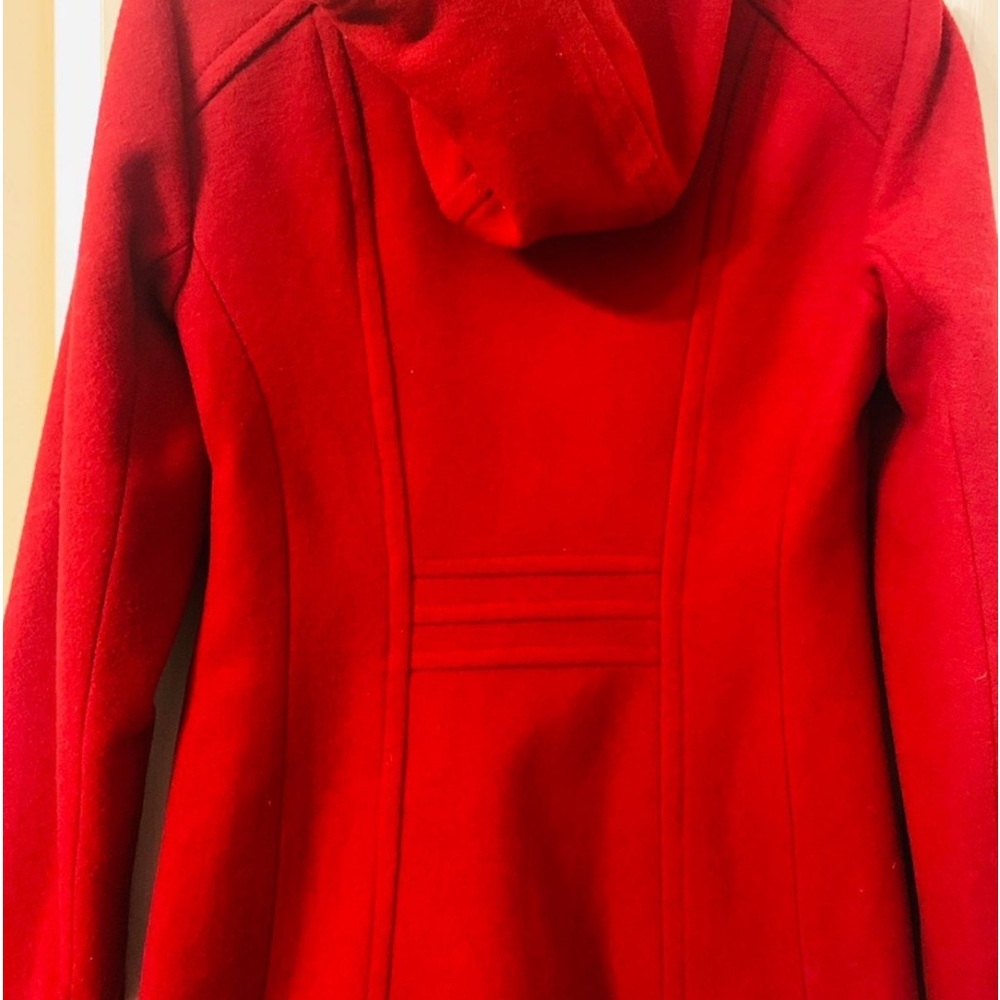 Anne Klein Red Peacock Coat Xsmall